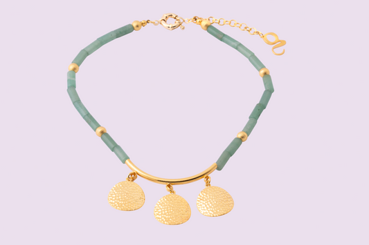 the luxe jade harmoney necklace